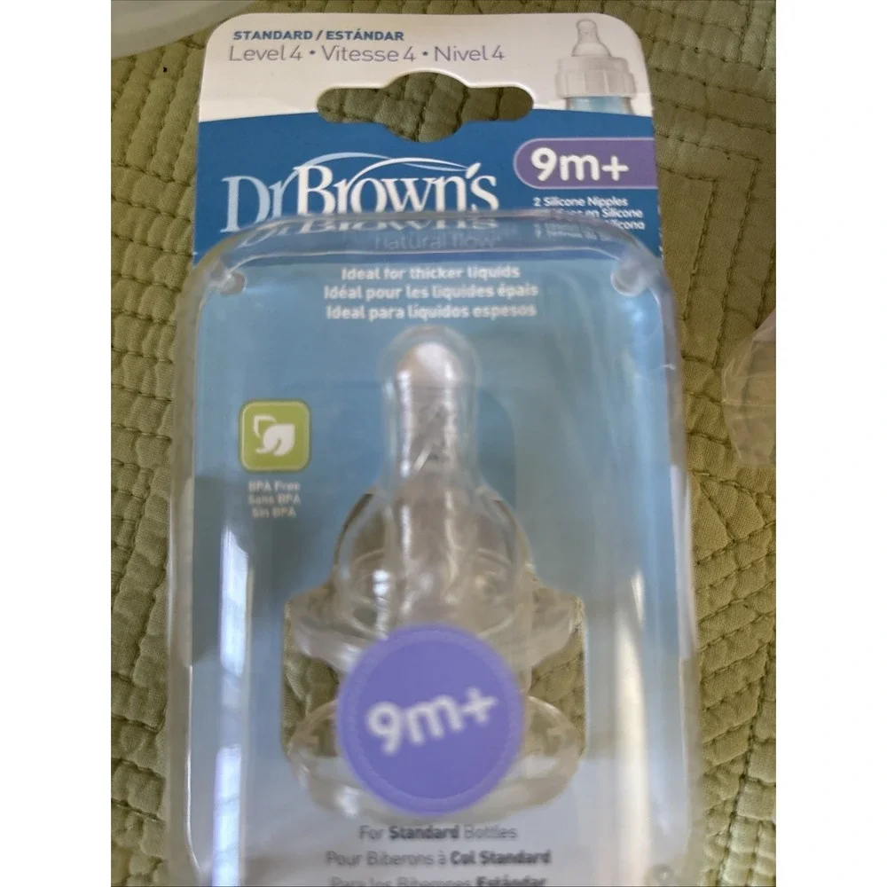 NUK 5oz & mam 4.5 Oz & 2 Dr Brown Nipples Lot